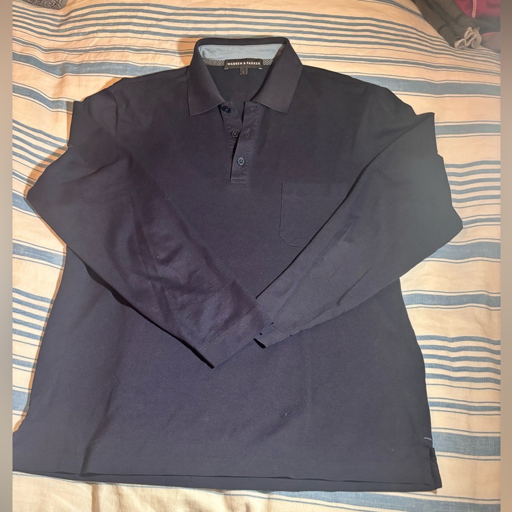 Dark Navy Long sleeve polo